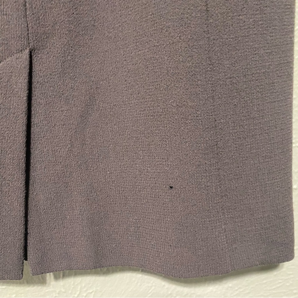 Armani Collezioni Charcoal Dark Brown Midi Dress - Picture 10 of 10